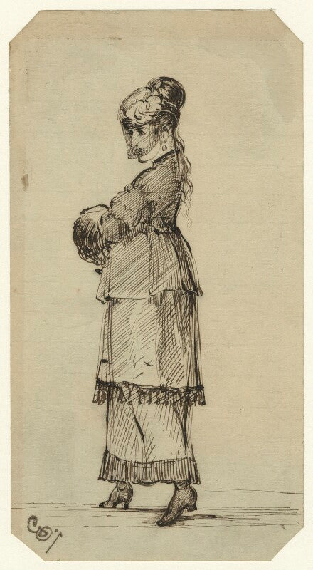 Figure study of an unknown woman npg d23197