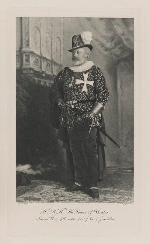 King edward vii when prince of wales as grand prior of the order of st john of jerusalem npg ax41004