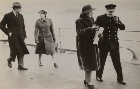 William Averell Harriman; Mary (née Spencer-Churchill), Baroness Soames; Kathleen Hill (née Spratt); Winston Churchill NPG x186967