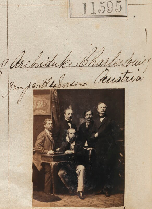 Archduke charles louis of austria with four others npg ax61278