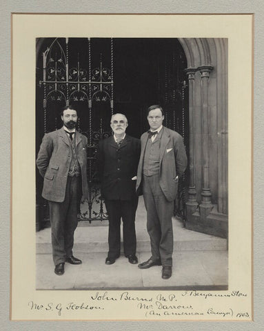 Samuel George Hobson; John Elliott Burns; Clarence Seward Darrow NPG x135313
