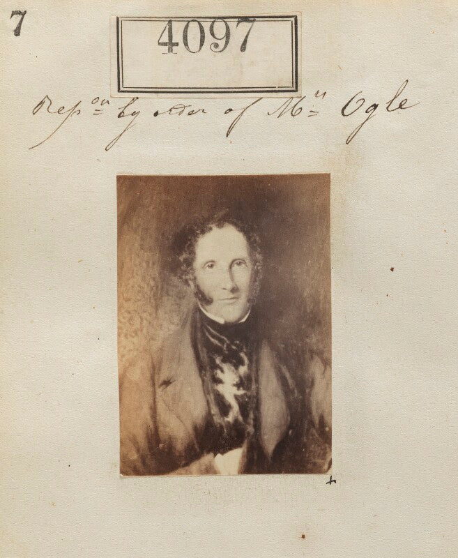 Unknown man ('reproduced by order of mrs ogle') npg ax54112