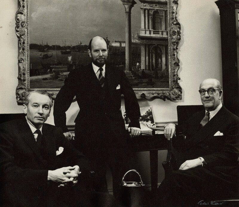 Directors of Arthur Tooth & Sons ((John) Peter Warren Cochrane; David Gibbs; Dudley William Tooth) NPG x131019
