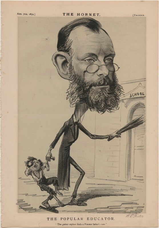 William edward forster (the popular educator. the gutter orphan finds a forster father's care') npg d48300