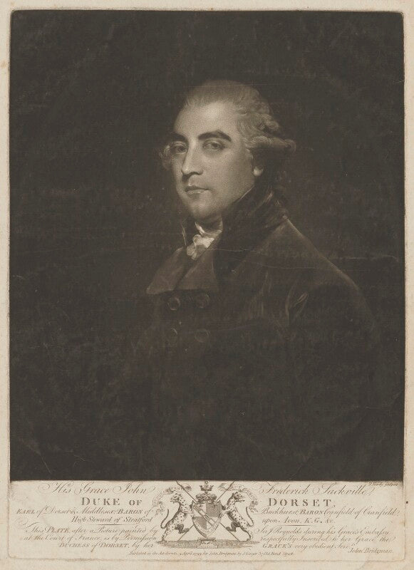 John frederick sackville, 3rd duke of dorset npg d35363