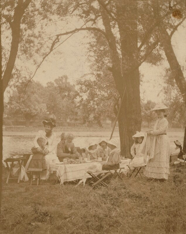Eleanor nichel furnivall (née dalziel) and frederick james furnivall with family npg x16308