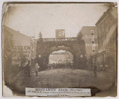 'Mechanics' Arch, Port Hope, C.W., erected in honour of H.R.H. Prince of Wales' NPG x136867