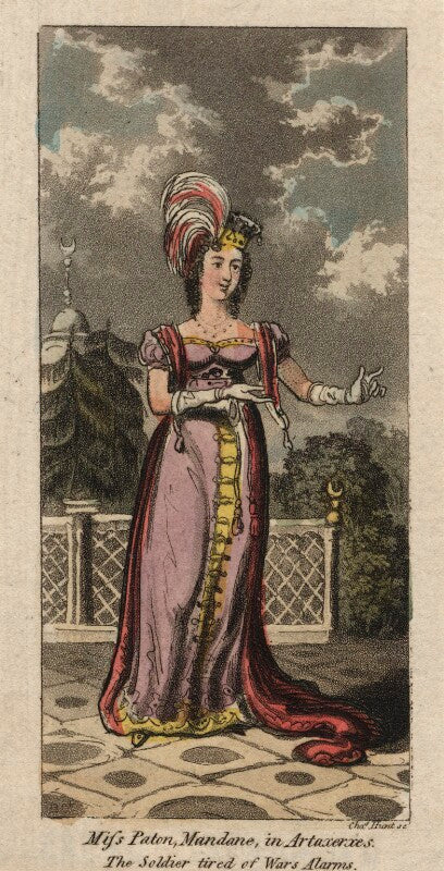 Mary ann paton (mrs wood) as mandane in 'ataxerxes' npg d8523