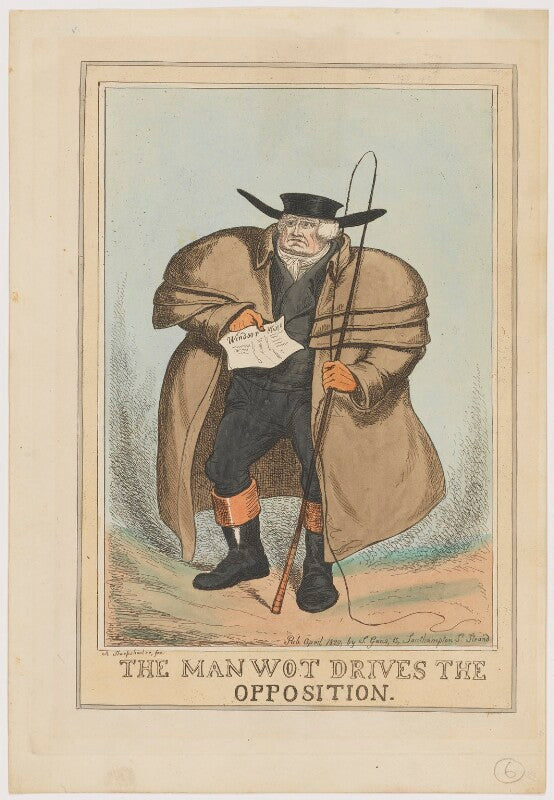 John scott, 1st earl of eldon ('the man wot drives the opposition') npg d46045