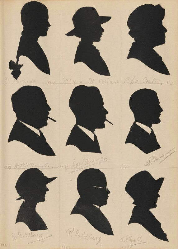 Tourists on the west pier, brighton (b. hartrodt; sylvia da costa; c. da costa; h.w.v. bingham; d.a.f. ainger?; h.r. hannon?; r. goldberg; p. goldberg; e.g. mould) npg d46534