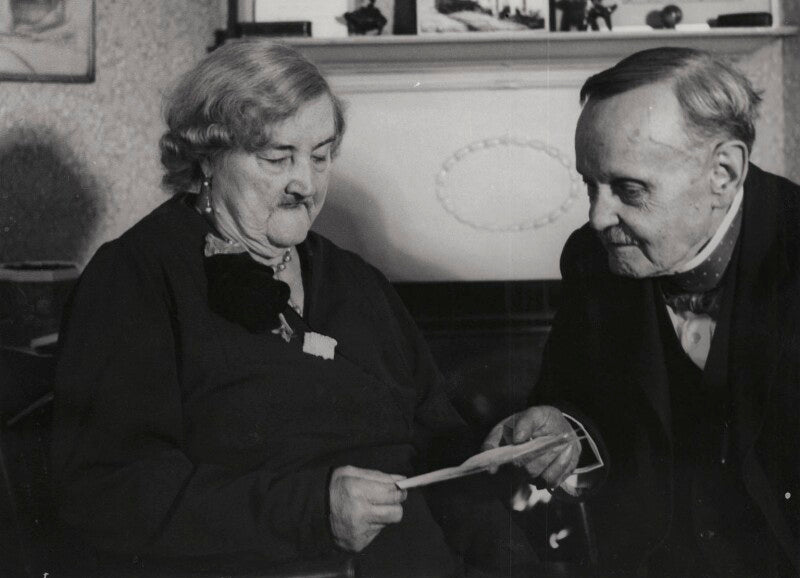 Caroline priscilla steele (née shury); robert r. steele npg x26565