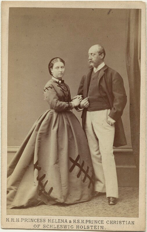 Princess helena augusta victoria of schleswig holstein; prince christian of schleswig holstein npg x36360