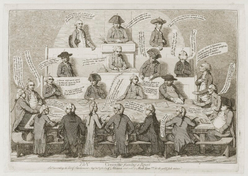 'the v[ictualling] committee framing a report' npg d12312