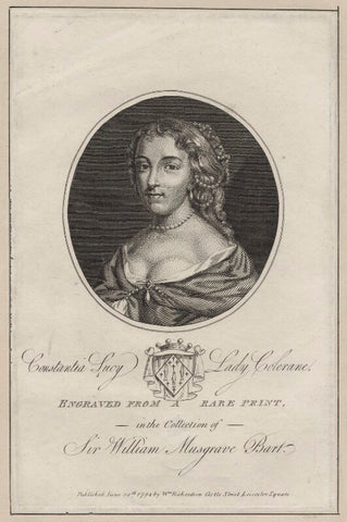 Constantia Hare (née Lucy), Lady Coleraine NPG D30657