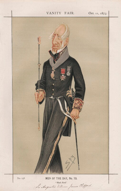 Sir augustus william james clifford, 1st bt ('men of the day, no. 70.') npg d43609