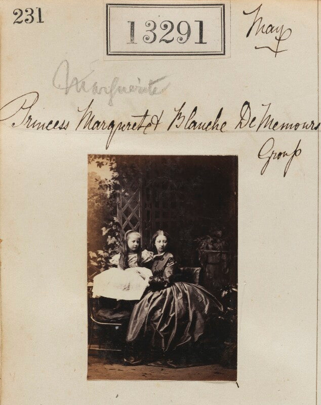 Princess blanche d'orléans; princess marguerite adelaide d'orleans npg ax62924