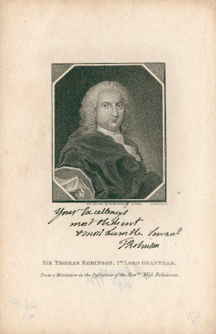 Thomas Robinson, 1st Baron Grantham NPG D2799