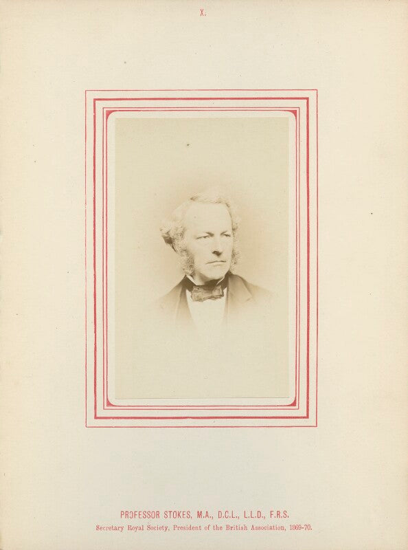 Sir george gabriel stokes, 1st bt npg ax14788