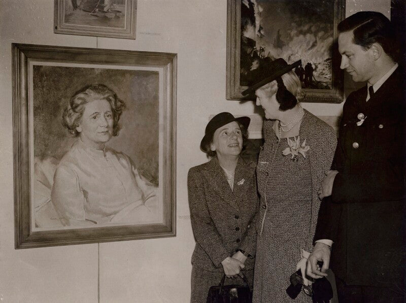 Ellen cicely wilkinson; clementine ogilvy spencer churchill (née hozier), baroness spencer churchill; norman hepple npg x184063