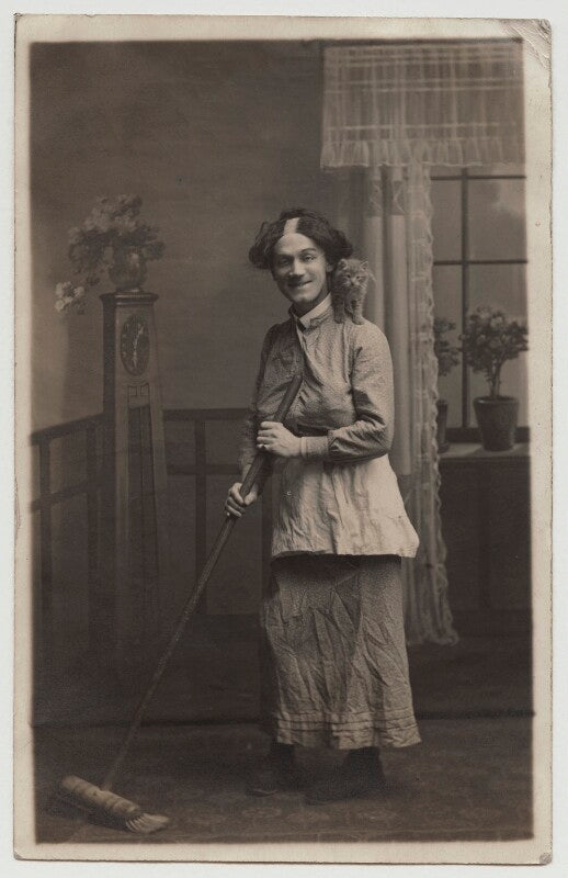 Unknown man formerly called harry relph, as widow twankey npg x20046