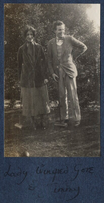 Lady winifred helena lettice gore; hon. james frederick arthur ('jimmy') smith npg ax141497