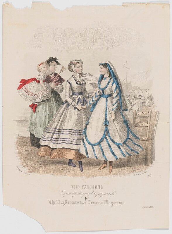 'the fashions', july 1867. country toilet and seaside toilet npg d48026