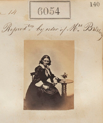 'Reproduction by order of Mrs Bradbury' NPG Ax56008