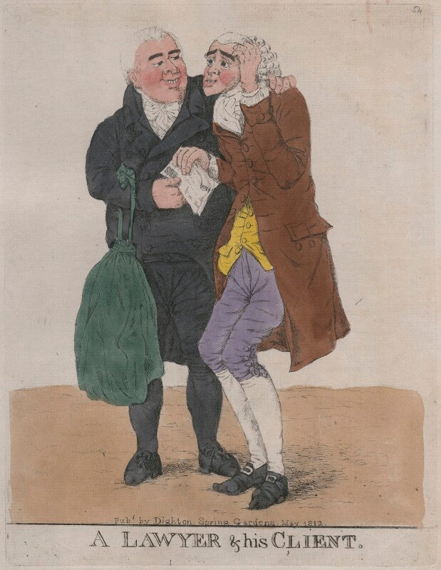 'a lawyer and his client' npg d10691