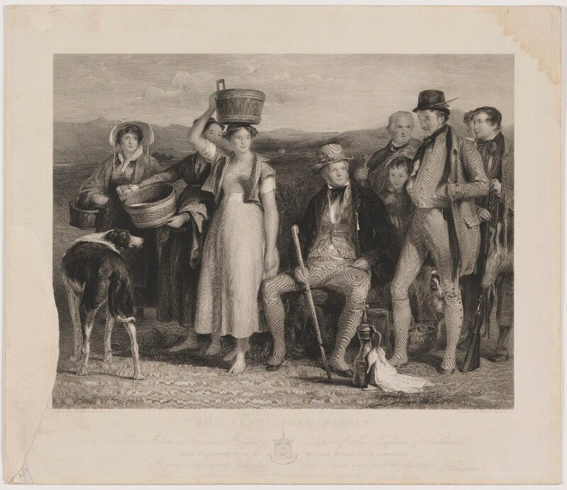 'the abbotsford family' (sir walter scott, 1st bt) npg d40616