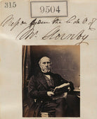 Mr Hornby ('Reproduction from the carte-de-visite of Mr Hornby') NPG Ax59312
