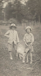 Gilbert Adams with a friend NPG x199868