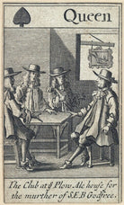 'The Club at ye Plow Ale house for the murther of S.E.B Godfree' (Robert Green; Henry Berry; Lawrence Hill) NPG D23014(b)