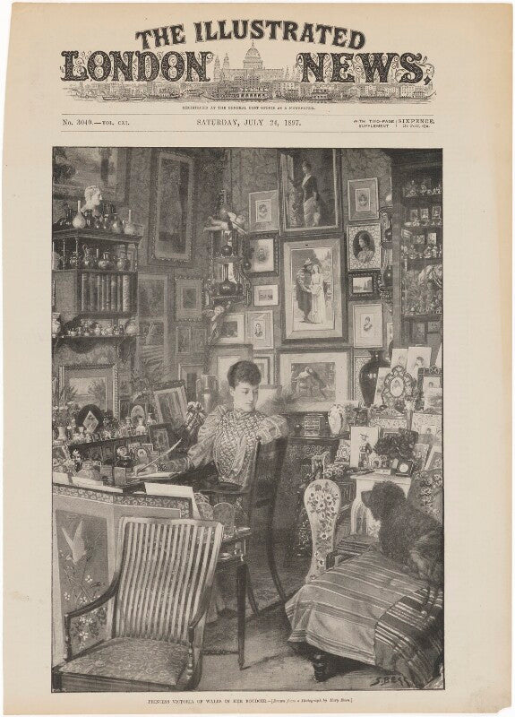Princess victoria of wales in her boudoir npg d46379
