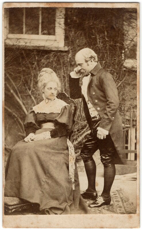 George gilbert scott jr; ellen gilbert scott (née king sampson) npg x126180