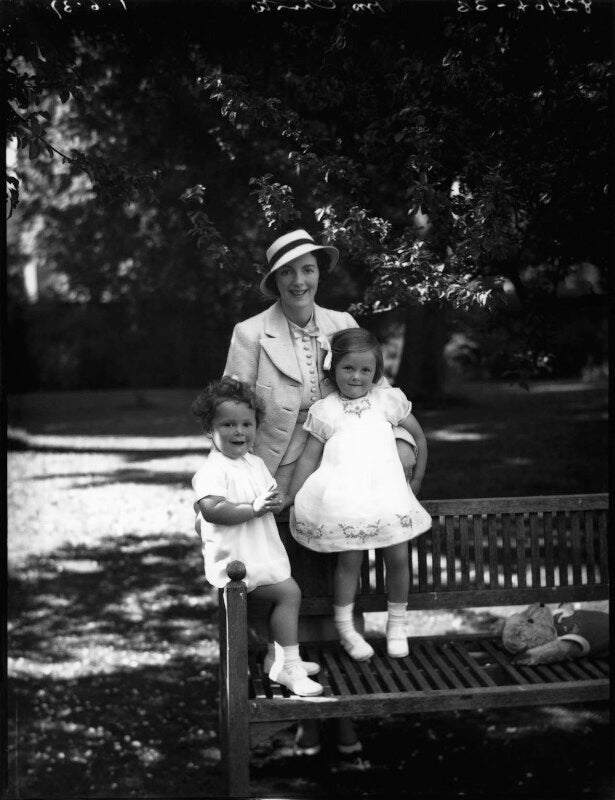 Sir george william langham christie; audrey mildmay; rosamund agnes hay christie npg x37207