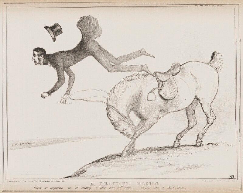 A decided fling (charles poulett thomson, baron sydenham; edward ellice) npg d41548