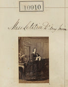 (Harriet) Letitia D'Arcy Irvine NPG Ax60616
