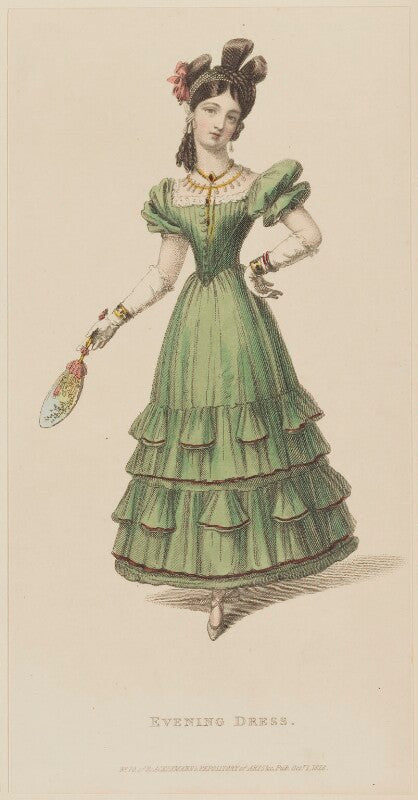 'evening dress', october 1828 npg d47617