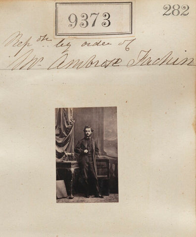 'Reproduction by order of Mr Ambrose Fachin' NPG Ax59179