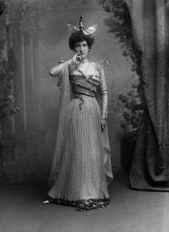 Margot asquith as an oriental snake charmer npg x18800