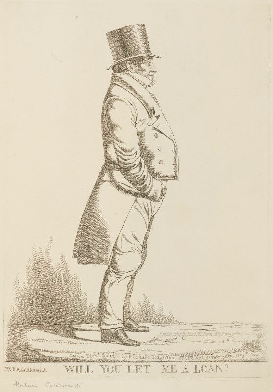 Sir isaac lyon goldsmid ('will you let me a loan?') npg d13328