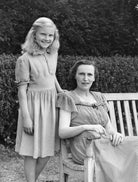Fleur Horley (née Champion de Crespigny); Barbara Helen Gallop (née Dobb), Lady Champion de Crespigny NPG x78435
