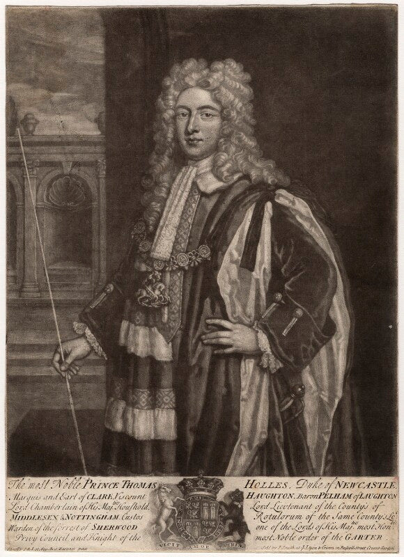 Thomas pelham holles, 1st duke of newcastle under lyne npg d5717