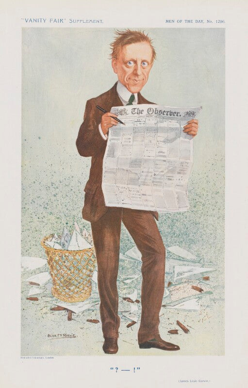 James louis garvin ('men of the day. no. 1296. "?   !"') npg d45627