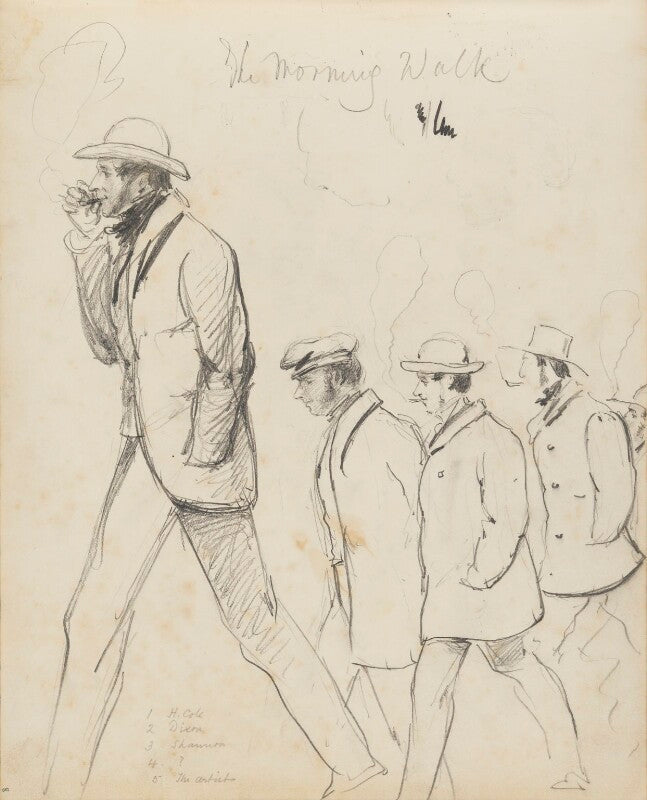 The morning walk (the artist and friends) npg d18085(8)