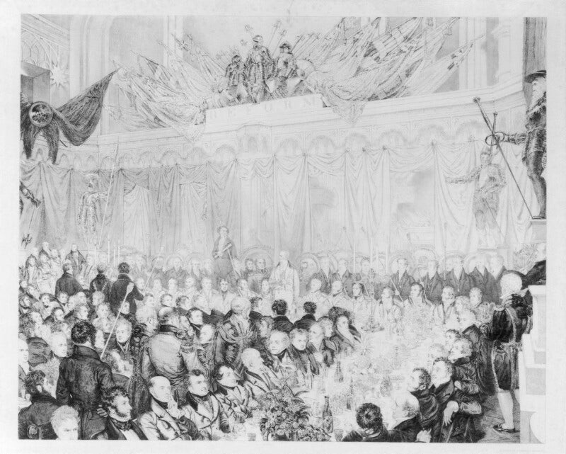 The reform banquet at guildhall, july 11th 1832 npg d11095
