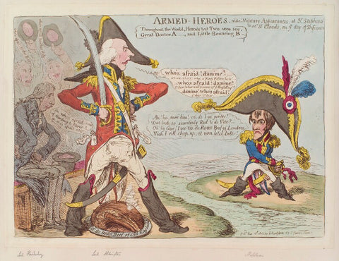 'Armed-heroes' (Robert Banks Jenkinson, 2nd Earl of Liverpool; Henry Addington, 1st Viscount Sidmouth; Napoléon Bonaparte) NPG D12810