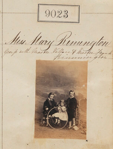 Wallace Rimmington; Frederick Rimmington; Mary Rimmington NPG Ax58846