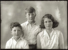 Antony Durant Gibbs, 5th Baron Aldenham; Hon. Vicary Paul Gibbs; (Mary) Theresa Hyde (née Villiers), Lady Wilkinson NPG x150604