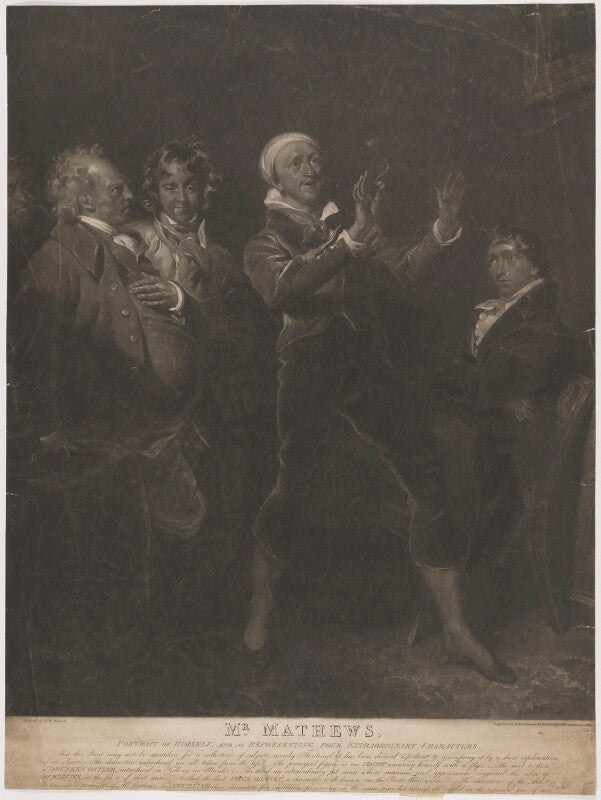 Charles mathews ('portrait of himself and as representing four extraordinary characters') npg d38319